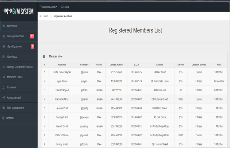 list member